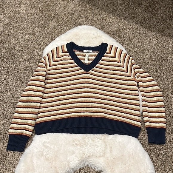 Madewell Arden Striped Pink Pullover Knit Sweater NWT - Picture 6 of 16